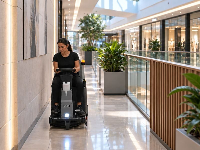 Lavasciuga Pavimenti Uomo a Bordo Compatta